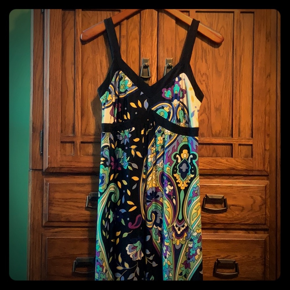 Long knit paisley sundress